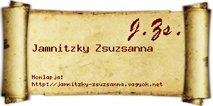 Jamnitzky Zsuzsanna névjegykártya